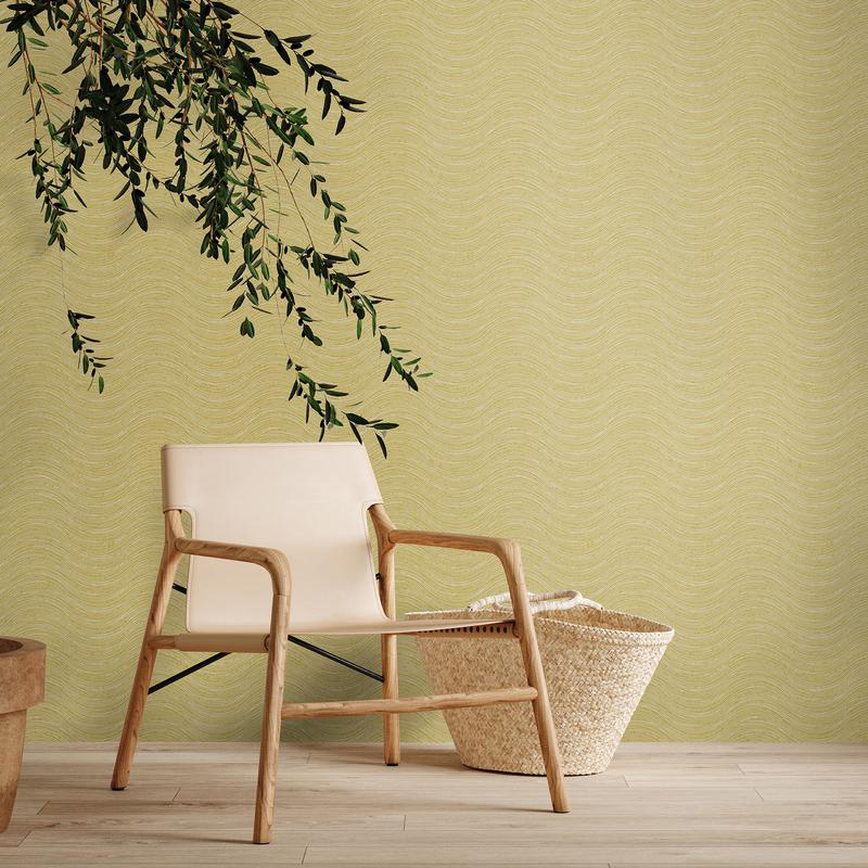 Hohenberger Vliestapete Chalk Ripple Yellow 65483