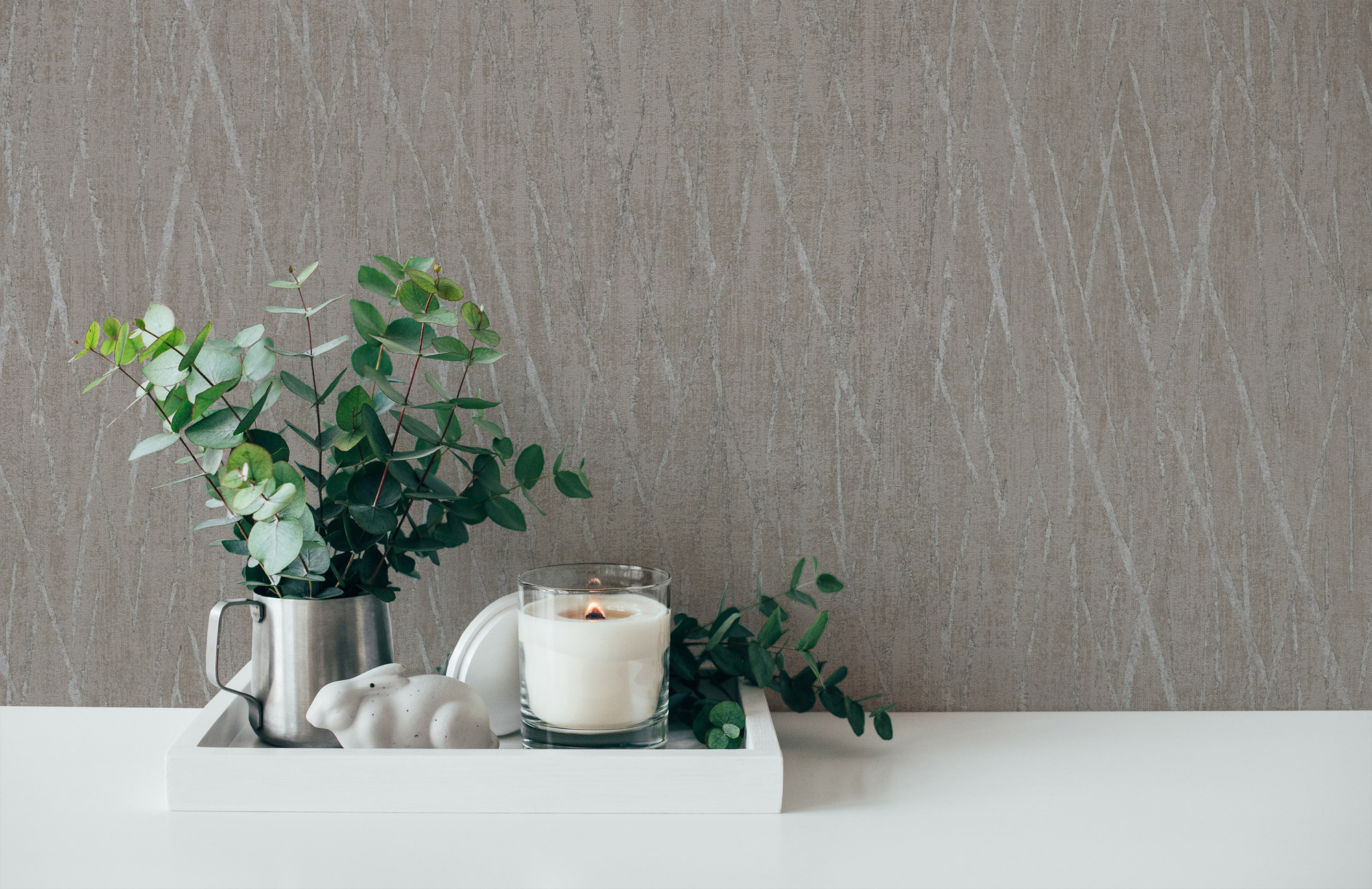 AS Vliestapete #Hygge Strukturtapete Grau 385988