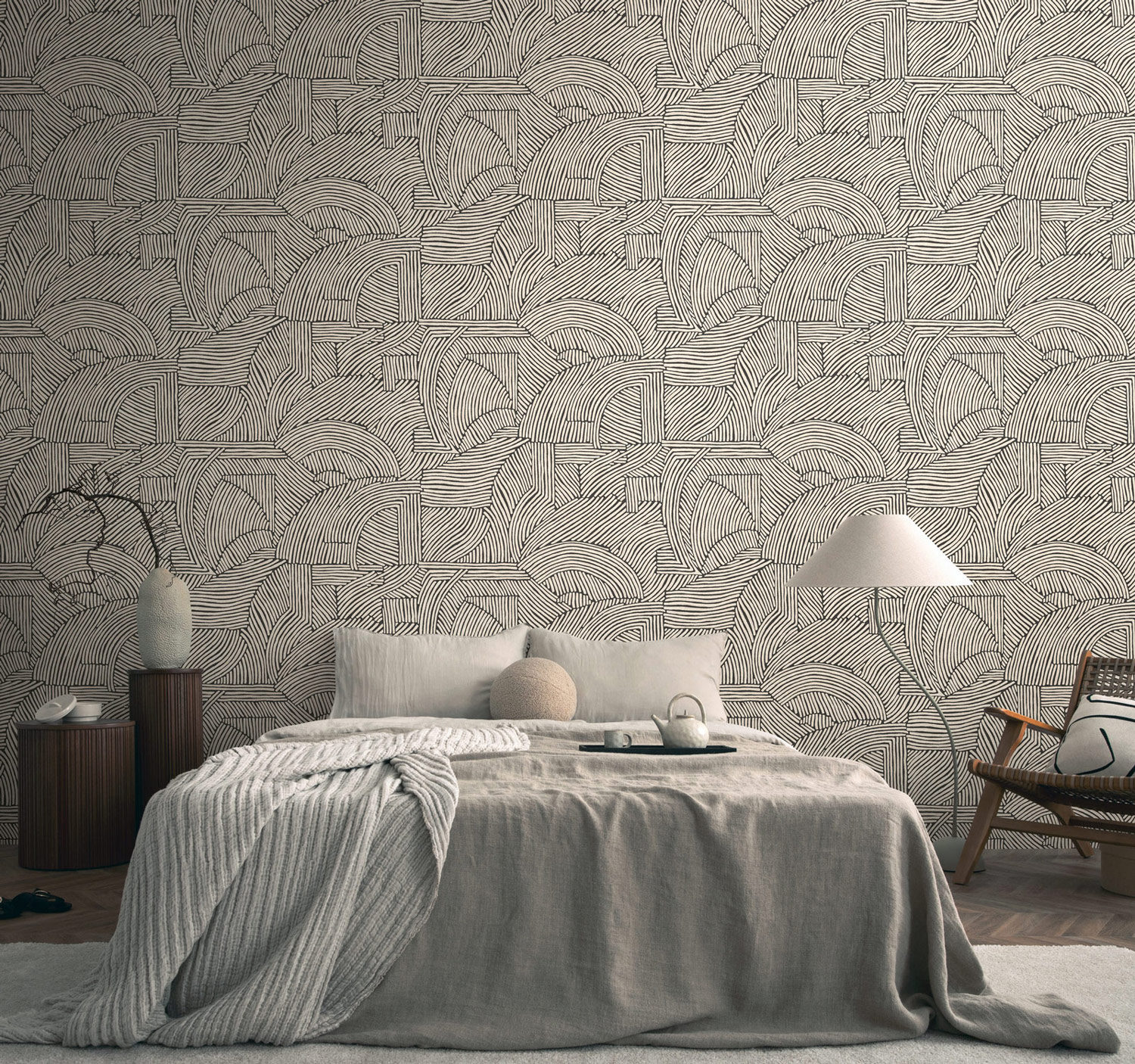 AS Fototapete The Wall 4 3D Optik Creme 792251