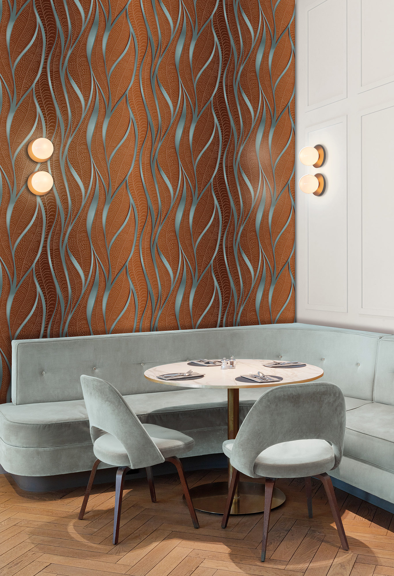 Masureel Fototapete Panel Ray Unda Auburn DGRAY101260