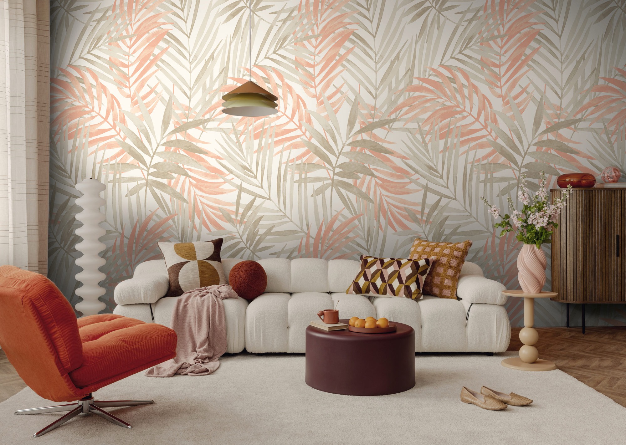 AS Fototapete The Wall 4 Tropisch Creme 388551