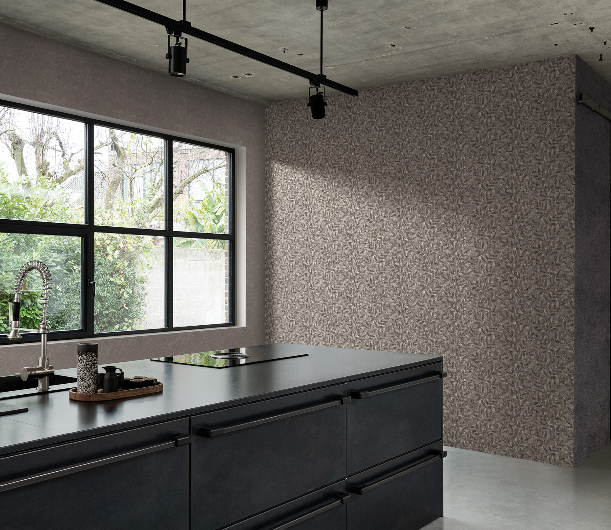 Rasch Vliestapete Factory V Blattmuster 315059