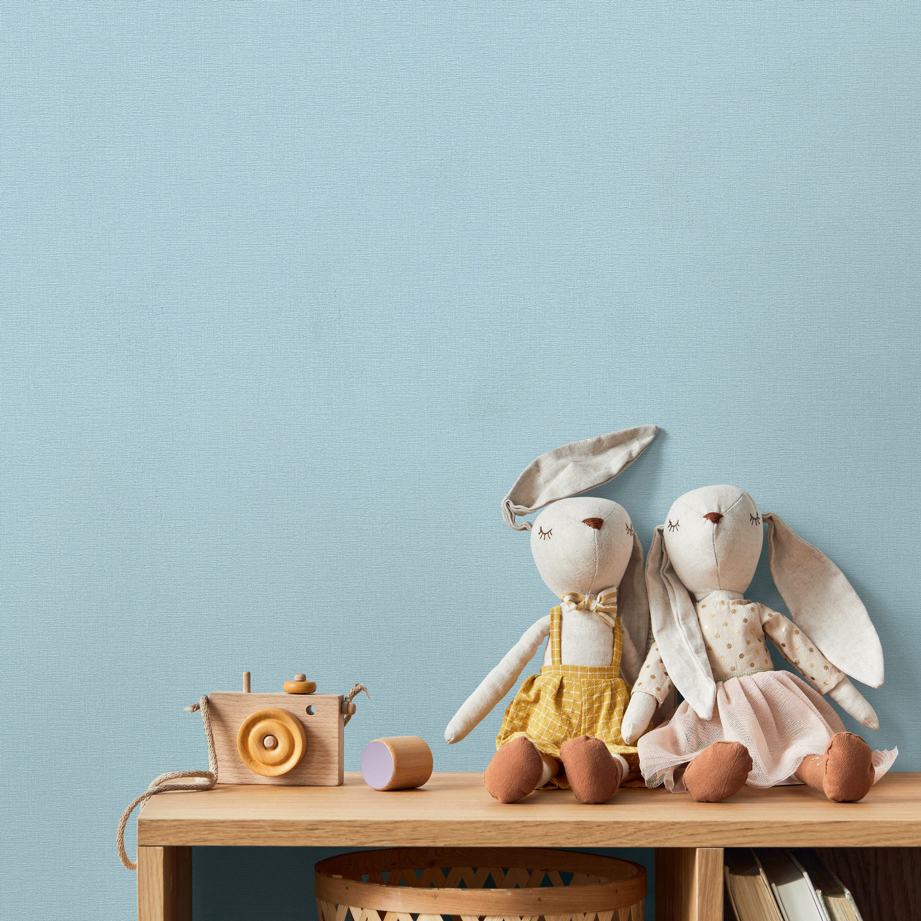 AS Vliestapete Kids Studio Unitapete Blau 367135