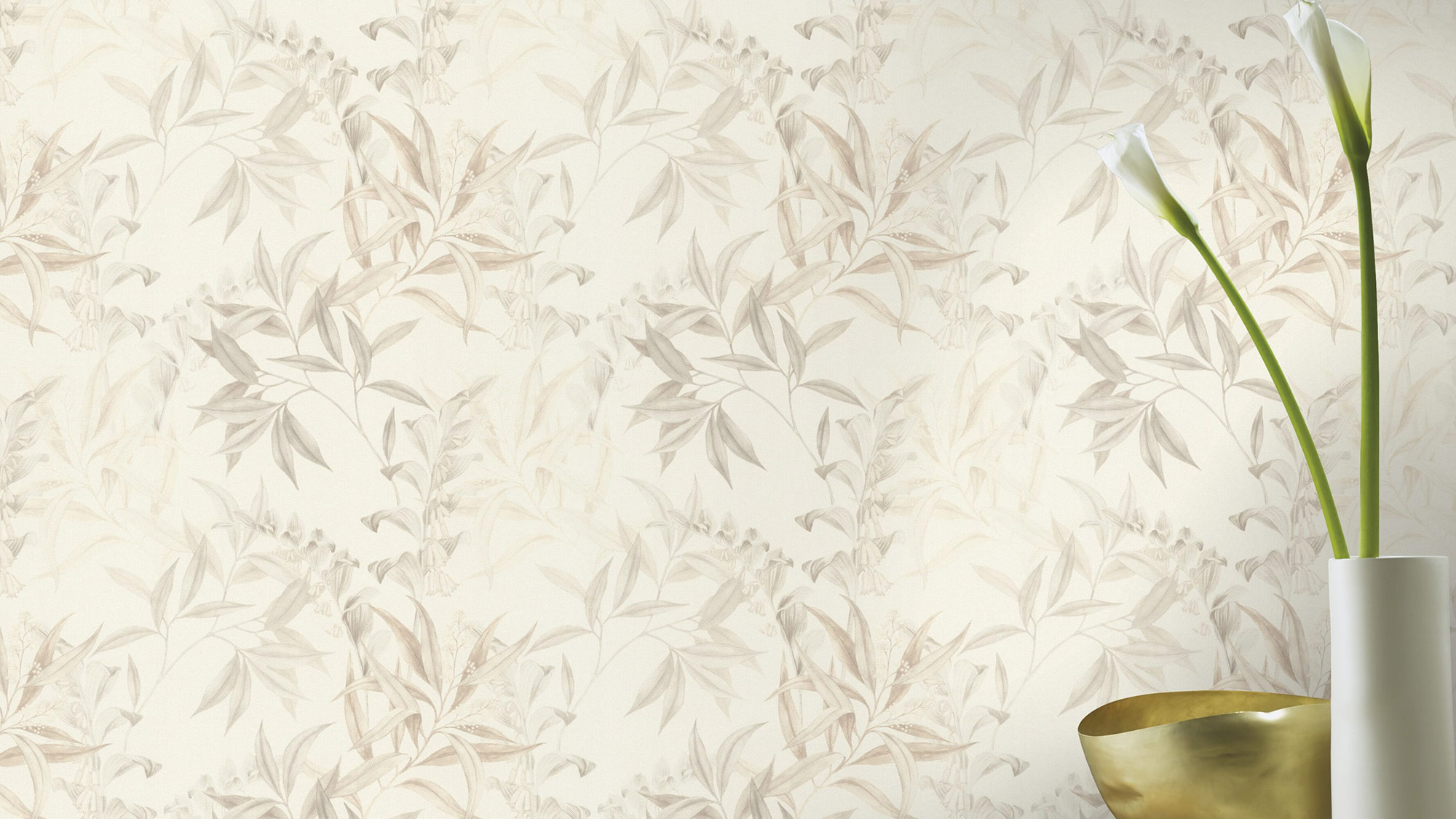 Rasch Vliestapete Liverna Grau-taupe 417333