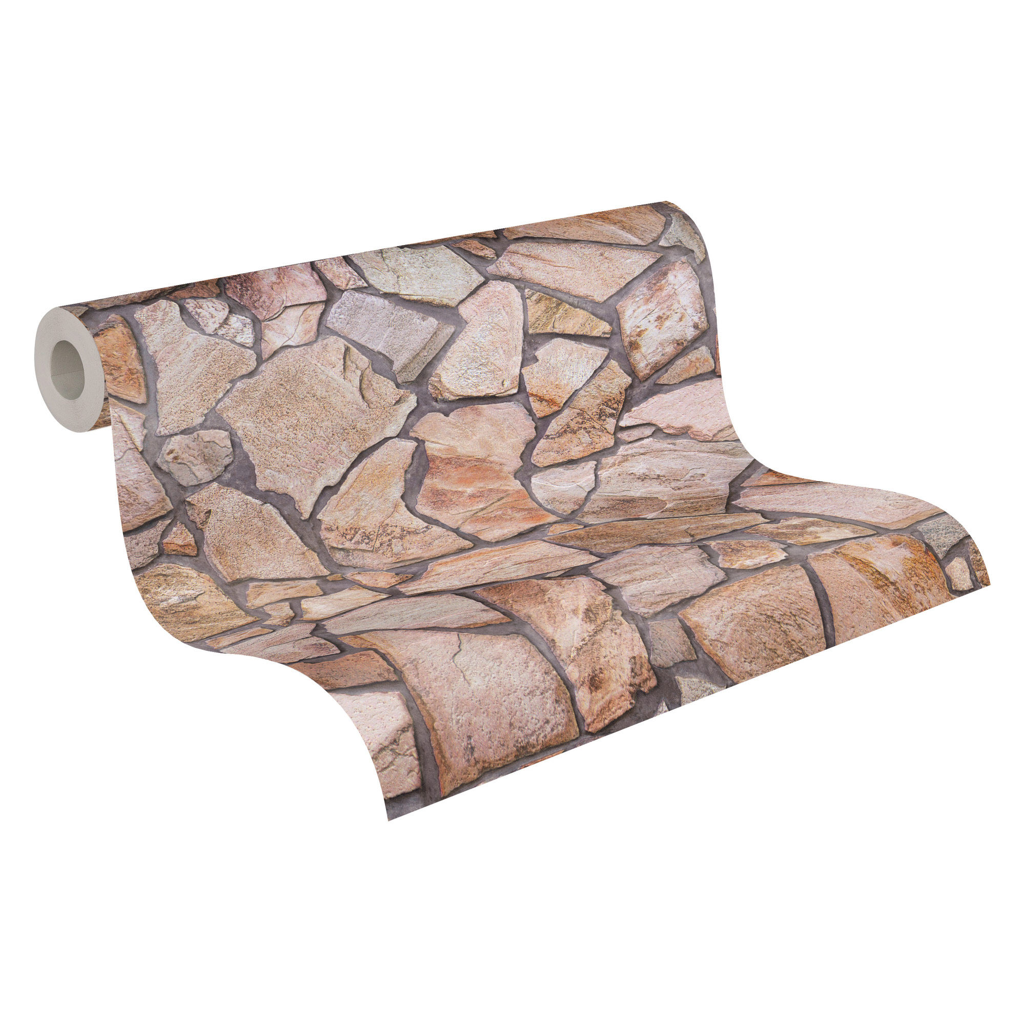 AS Vliestapete Elements 2 Steintapete Braun 927316