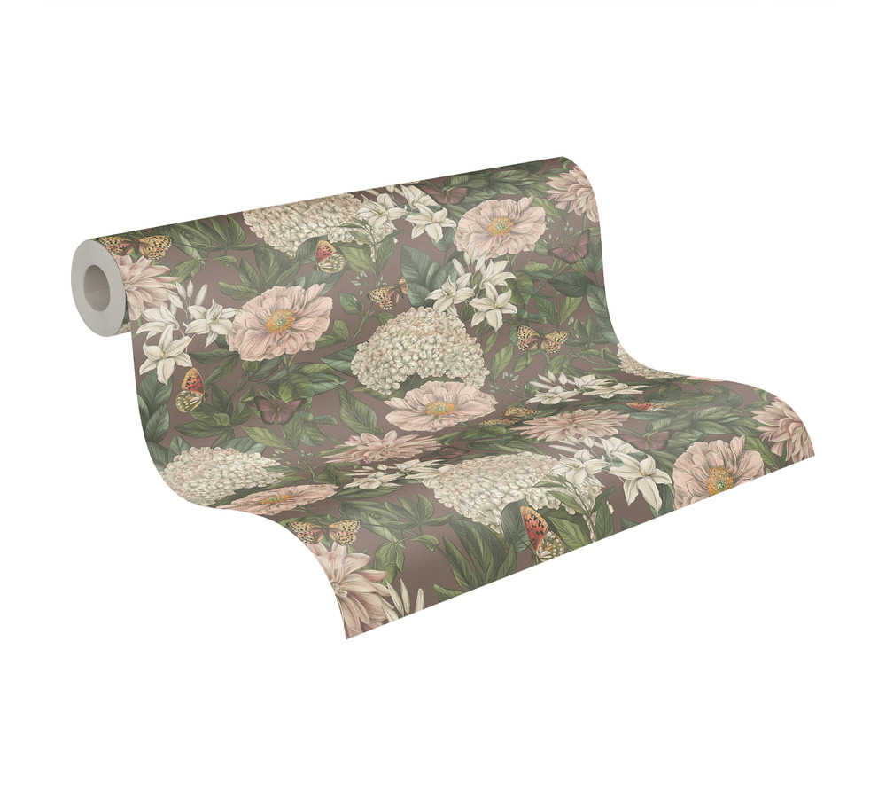 Livingwalls Vliestapete Drawn Into Nature Floral 394263