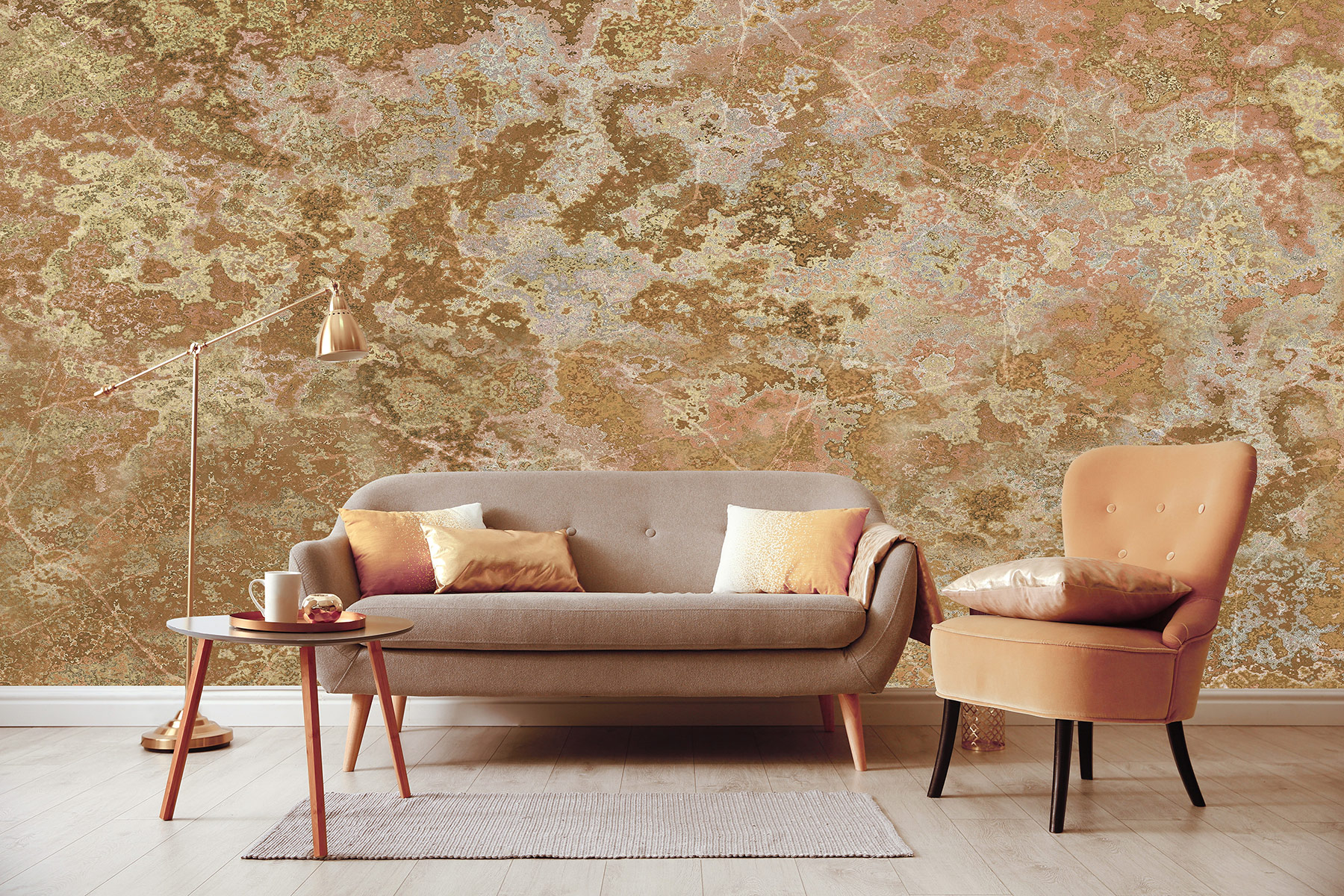 Erismann Fototapete GMK Art Edition Microscope gold 224810