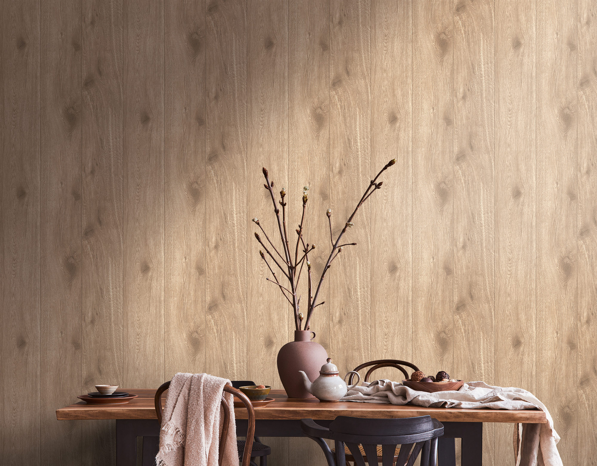 AS Vliestapete Elements 2 Holzoptik Braun 300434