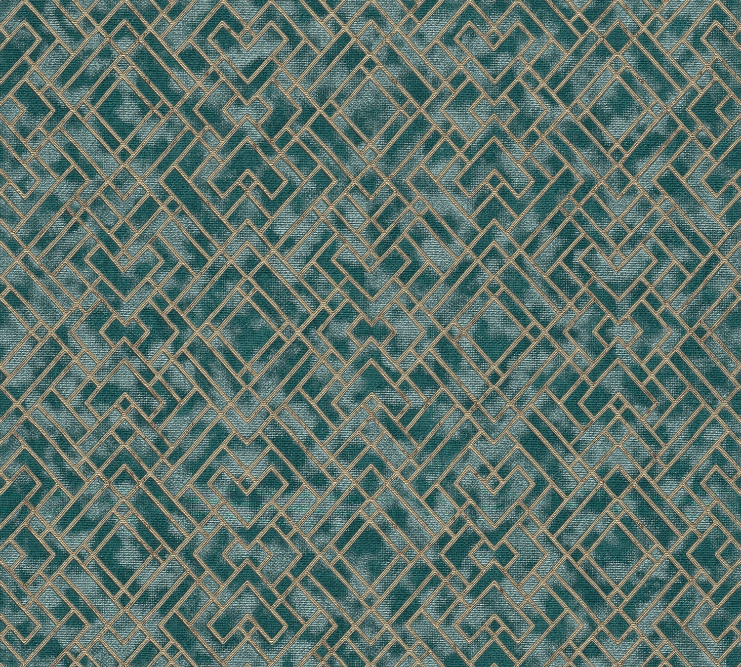 AS Vliestapete MS Travel Styles Geometrisch Petrol 388285