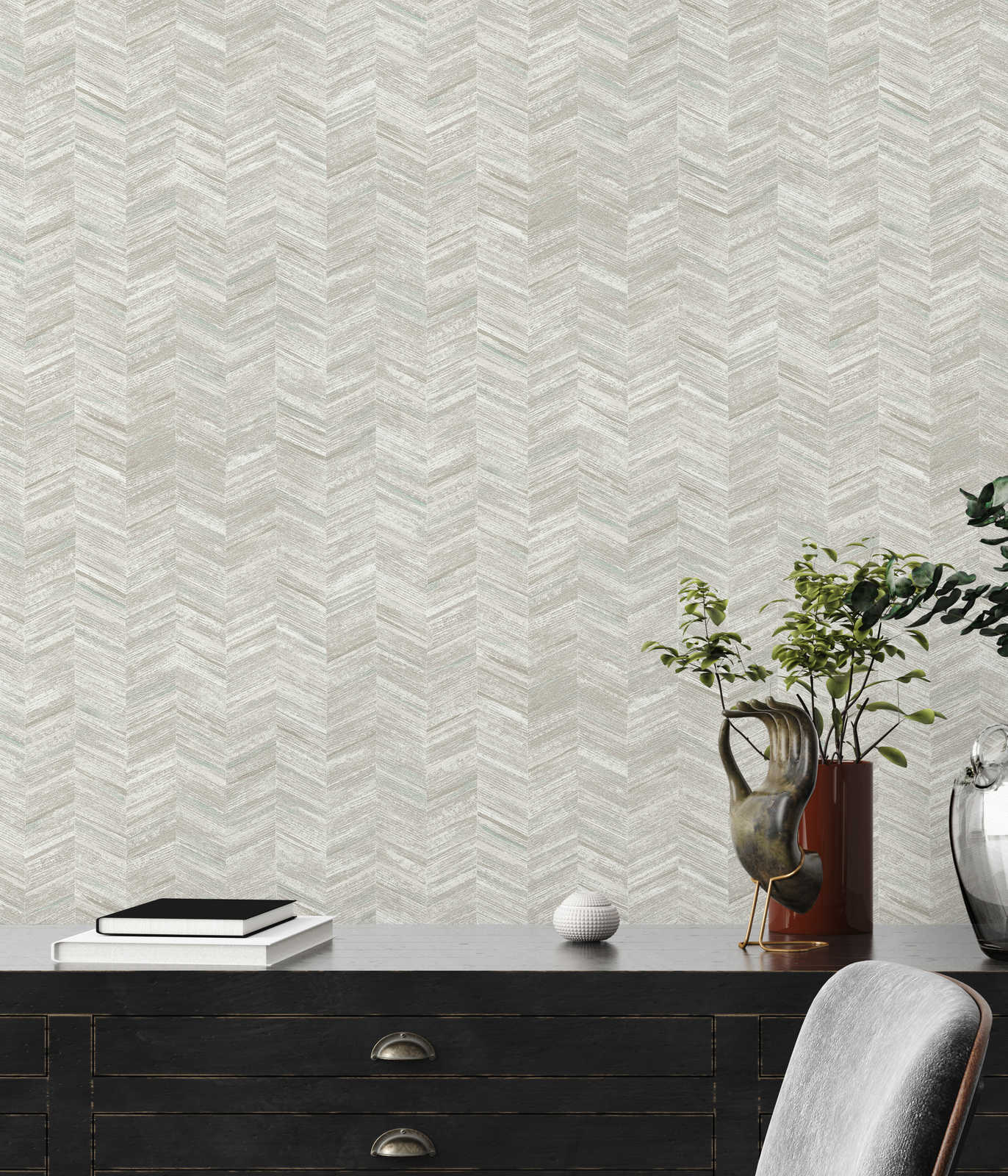 AS Creation Vliestapete Geo Effect grau 383094
