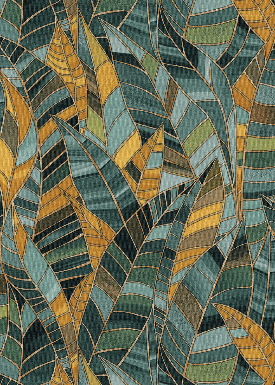 Erismann Vliestapete Elle 4 grün Blätter 1044619