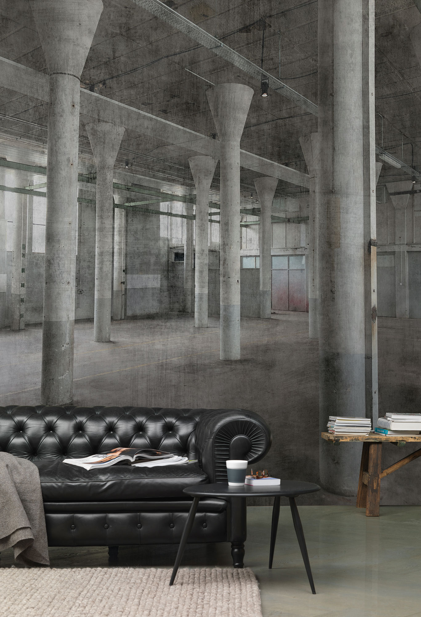 Rasch Fototapete Factory V Beton Industriehalle 429725