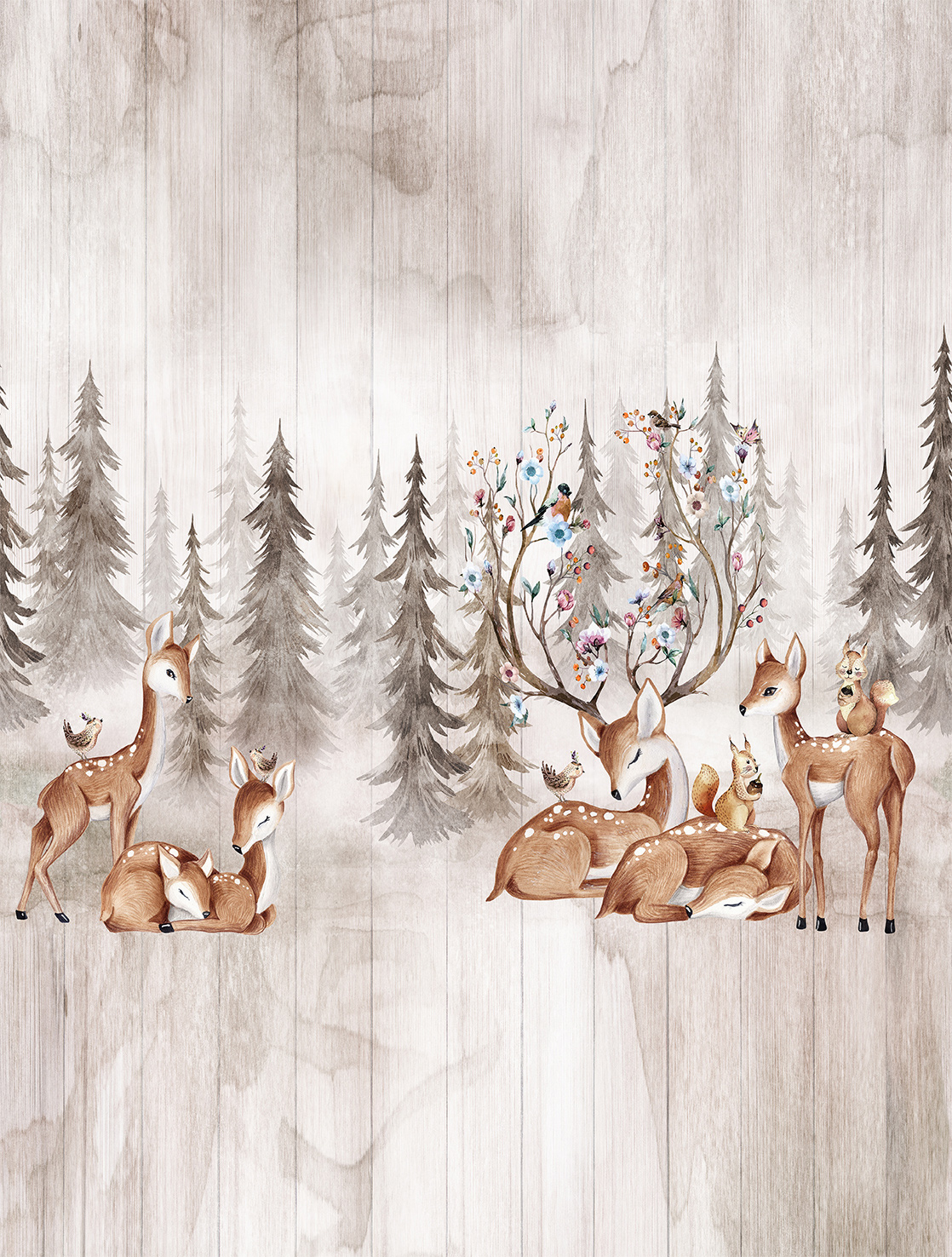 Decoprint Fototapete Cute Walls Hirschlager CW60461