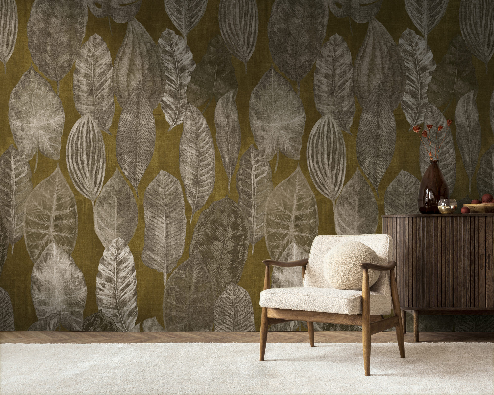 AS Fototapete The Wall 4 Botanik Beige 792465