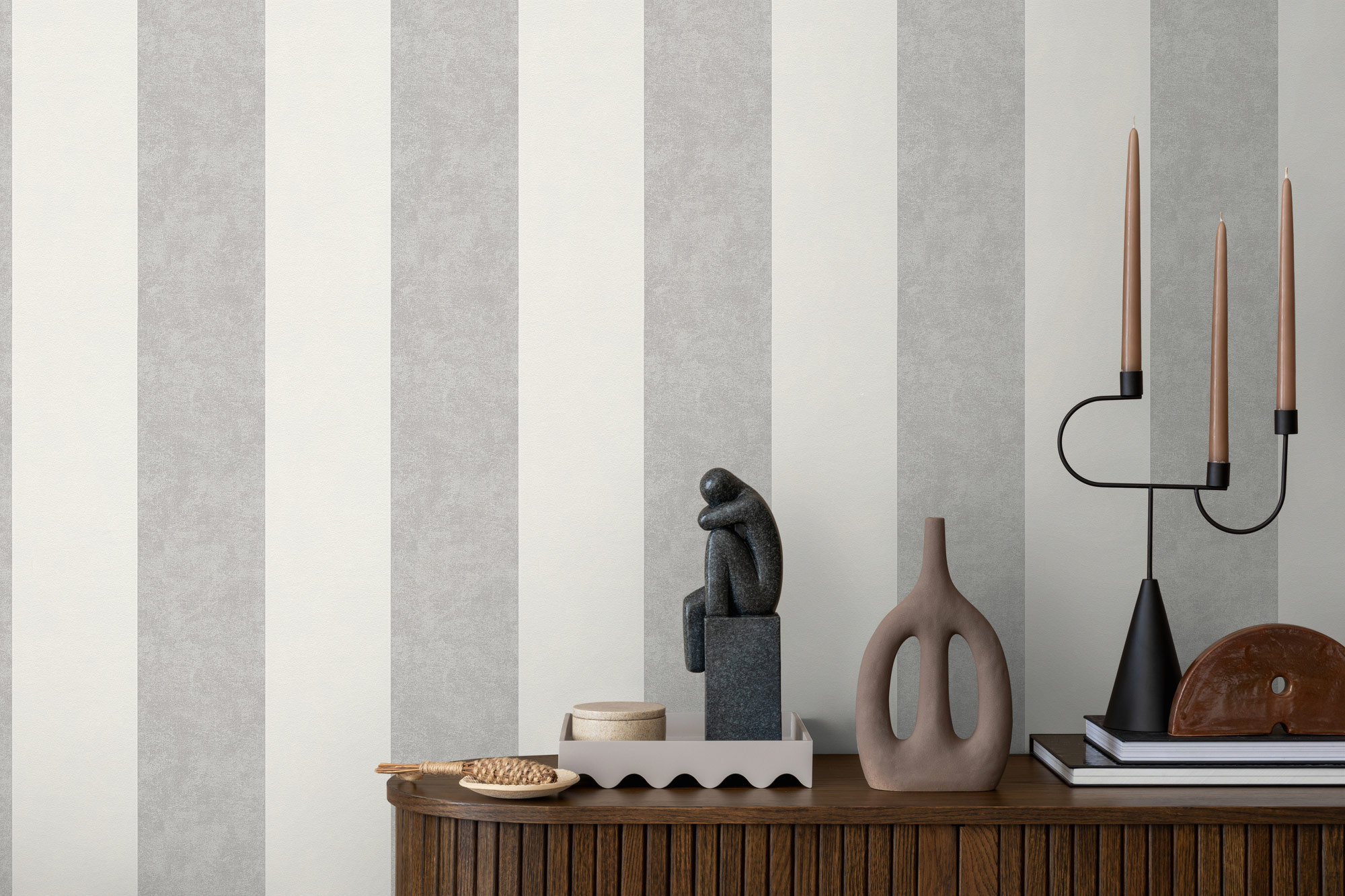 AS Vliestapete Memory 3 Streifentapete Grau 329902