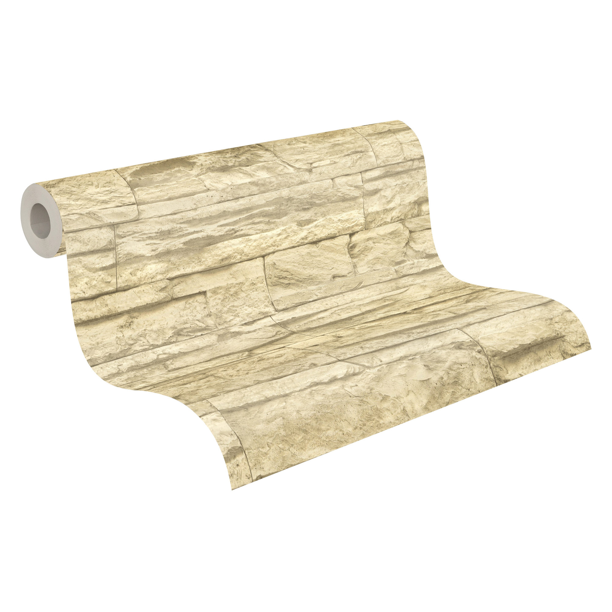 AS Vliestapete Elements 2 Steintapete Beige 707130