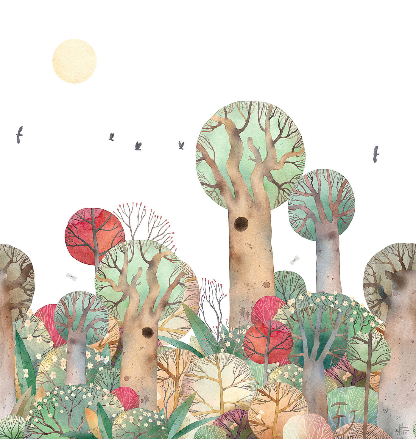 Decoprint Fototapete Cute Walls Winterwald CW60491