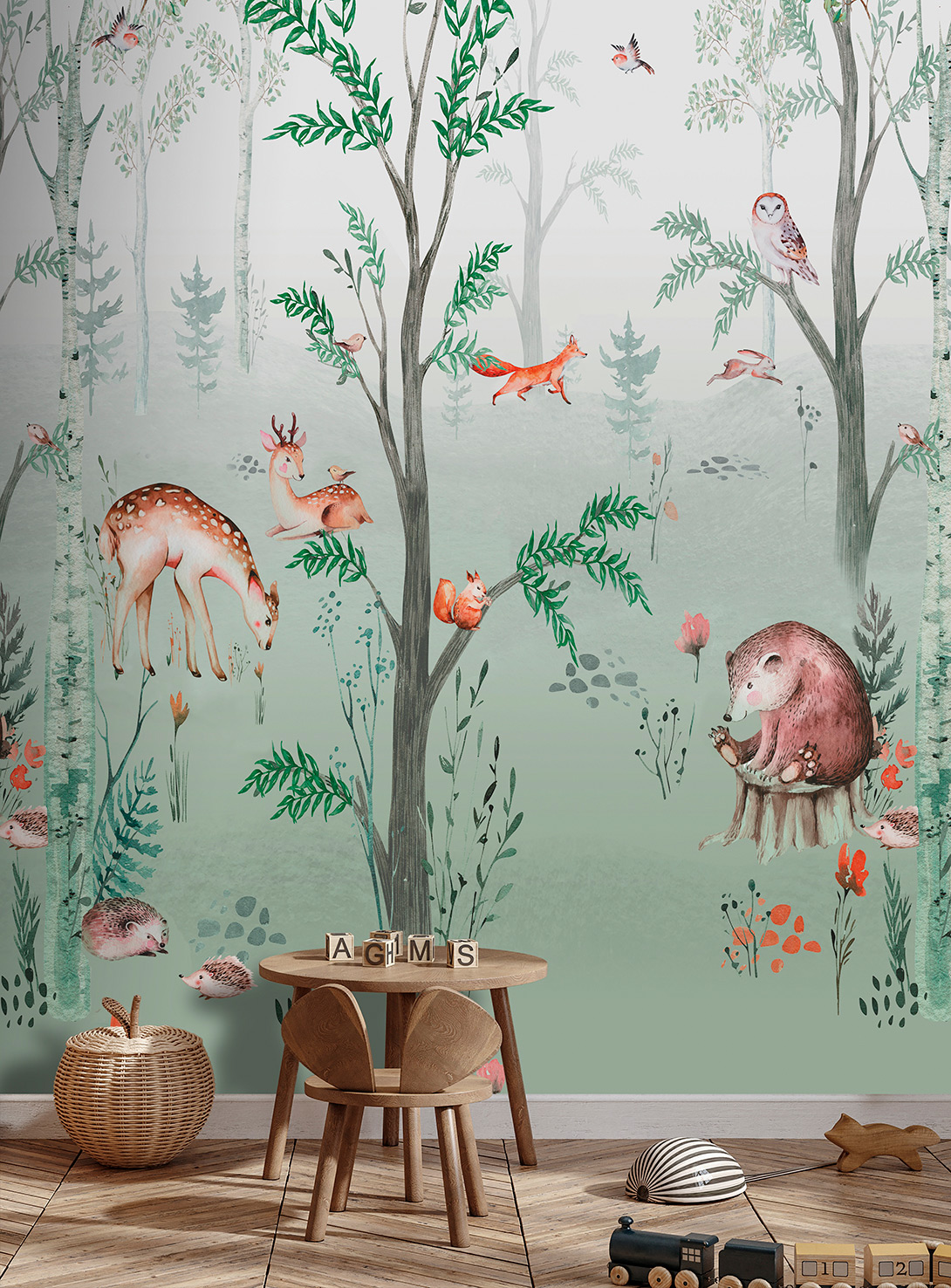 Decoprint Fototapete Cute Walls Waldfreunde CW60411