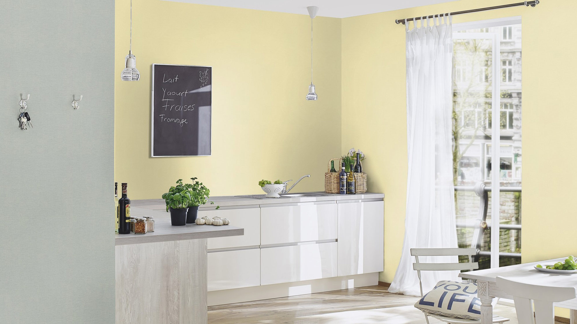 Rasch Vliestapete Country Charme Gelb-sonnengelb 447521