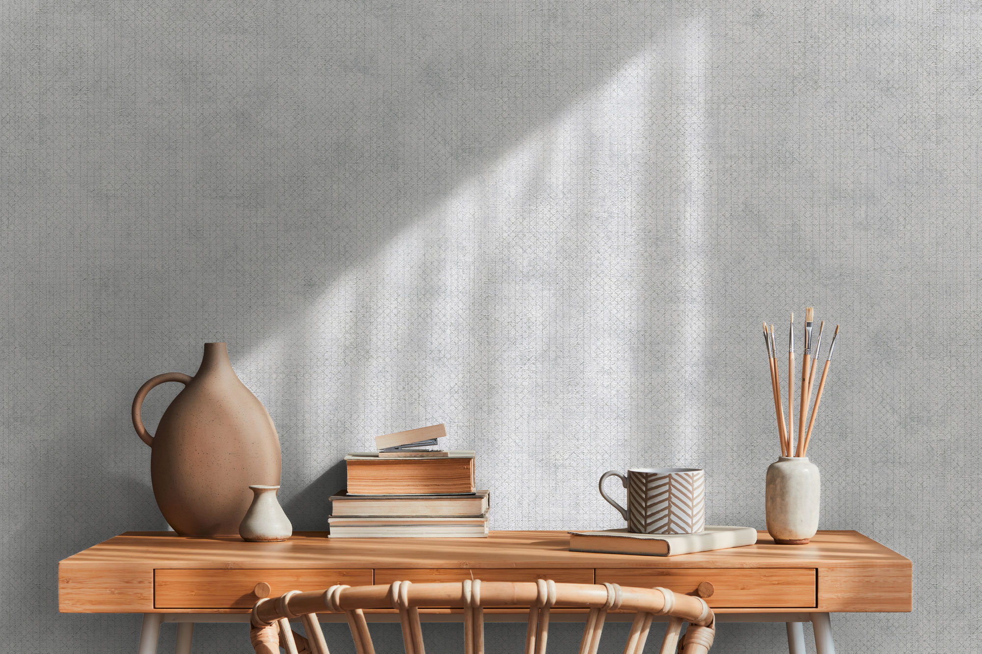 AS Vliestapete The BOS grau Unitapete 388261