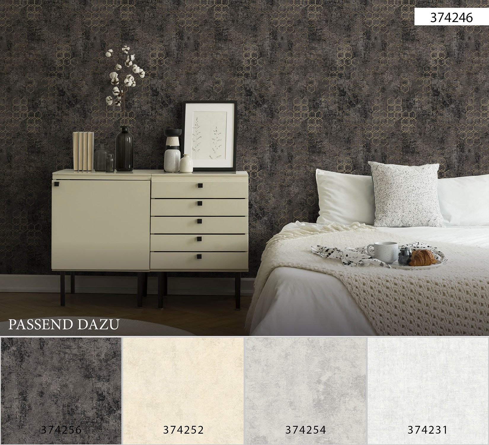 AS Vliestapete New Walls Unitapete 374256