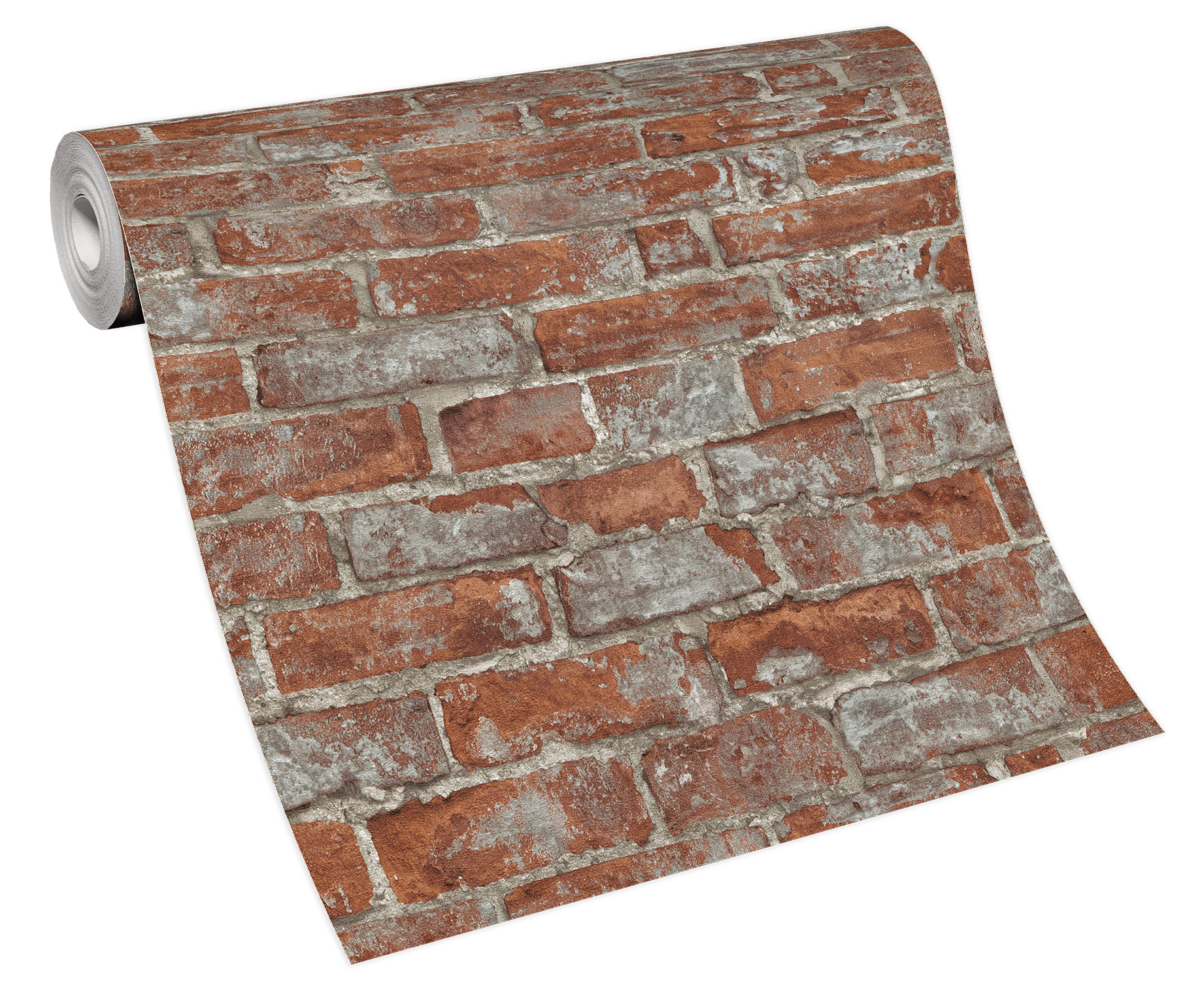 Erismann Vliestapete Imitations 2 rot Steinoptik 631806