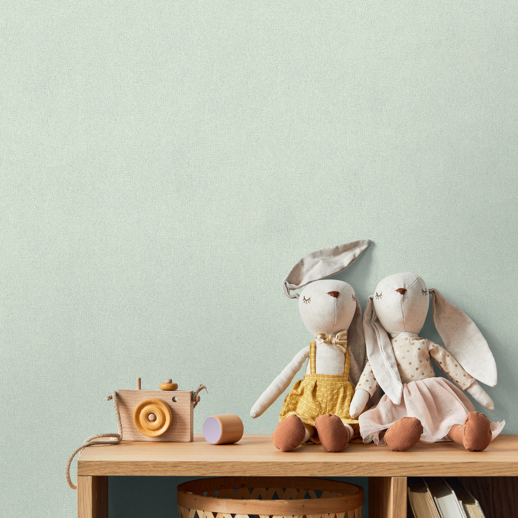 AS Vliestapete Kids Studio Unitapete Grün 390306