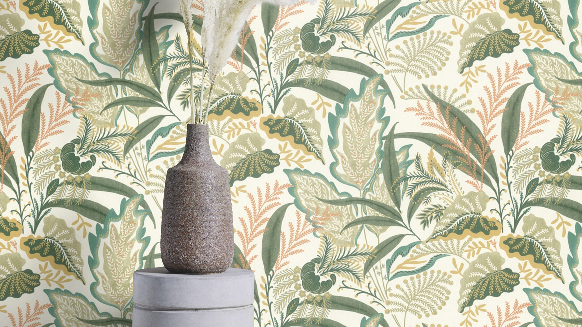 Rasch Vliestapete Beltesto Grün moosgrün Botanical 794762