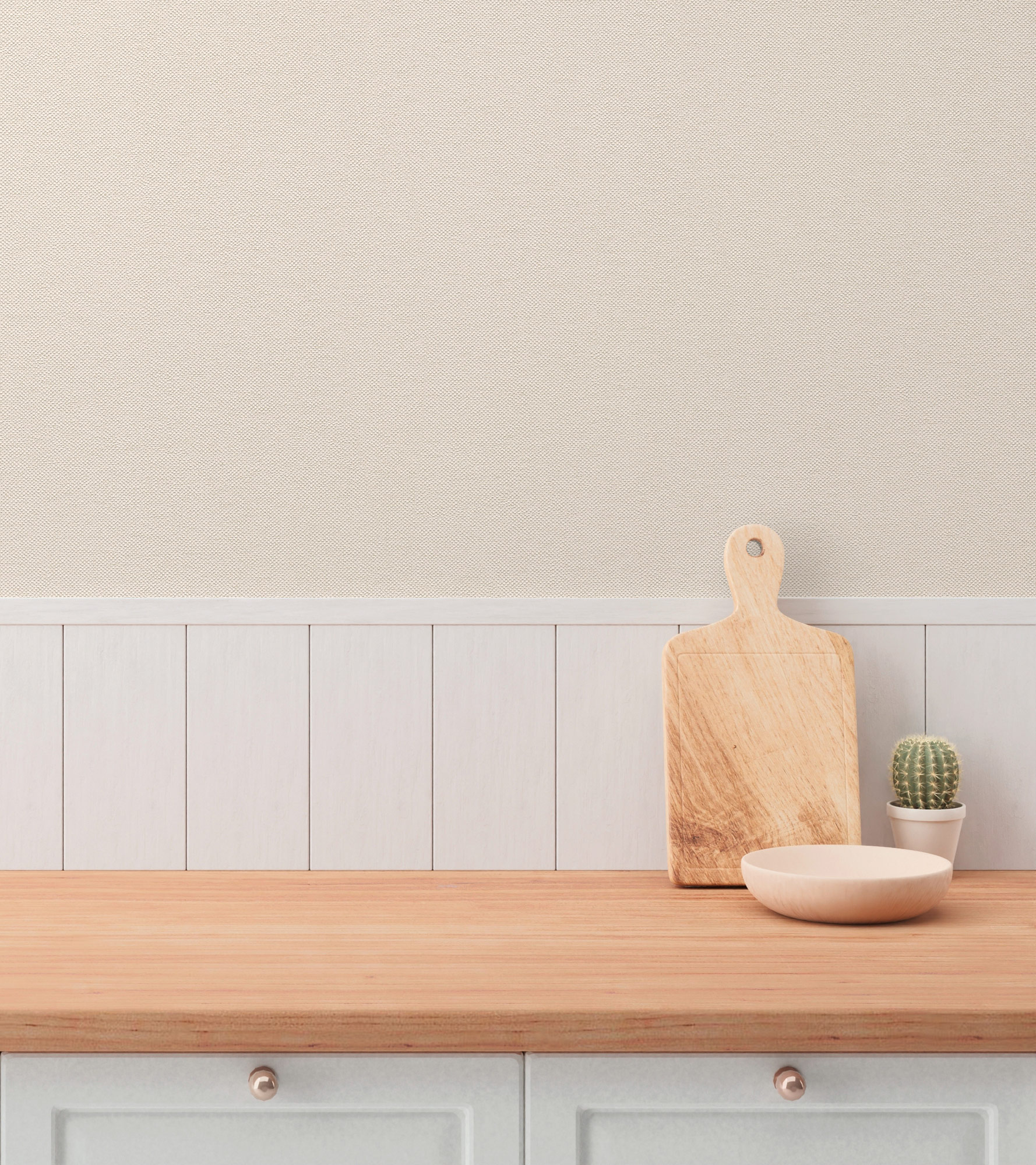 AS Vliestapete Hygge 3 Uni Creme 304861