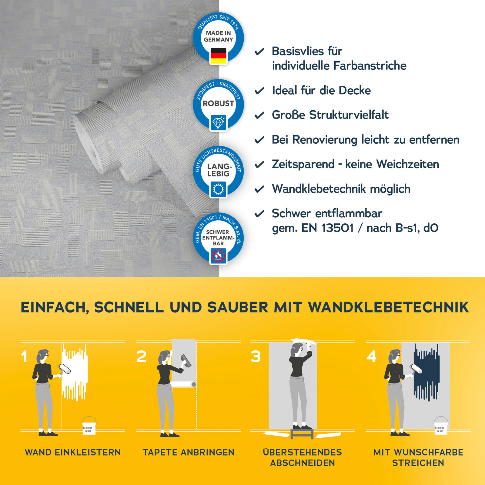 AS Vliestapete Meistervlies 8 überstreichbar 262516