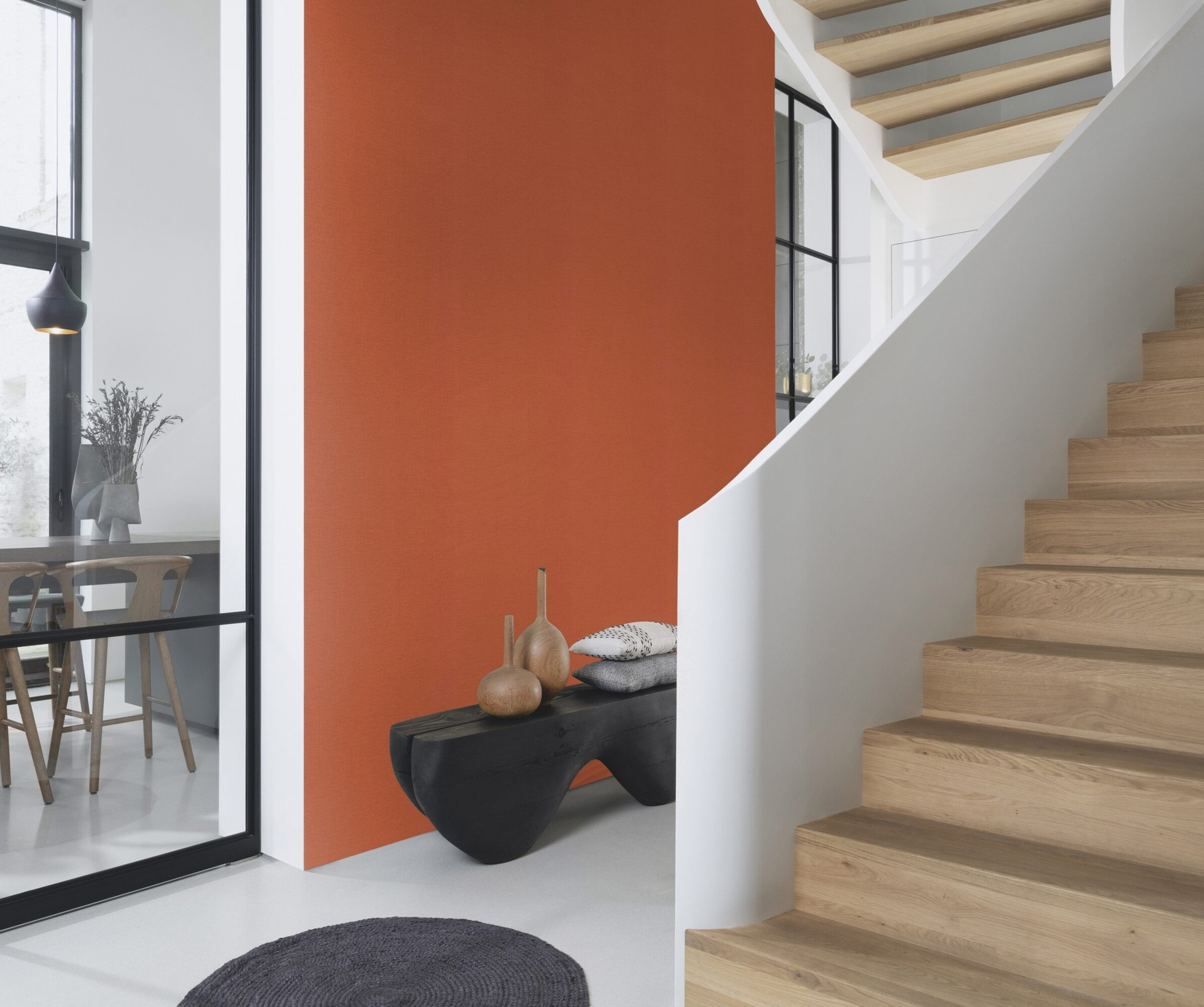 Rasch Vliestapete Country Charme Rot-terra 449051