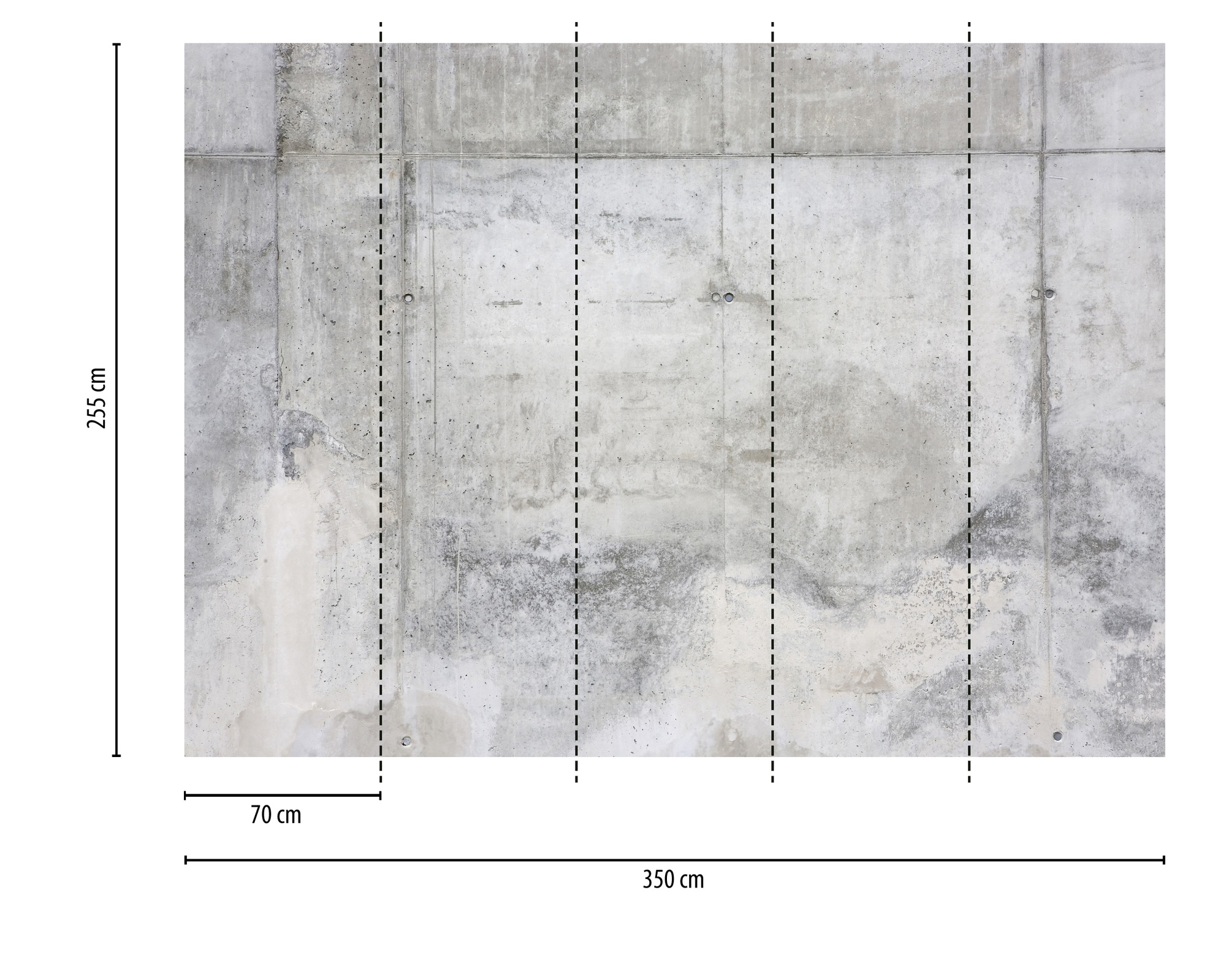 AS Fototapete Designwalls 2 Betonoptik Oberfläche DD123630