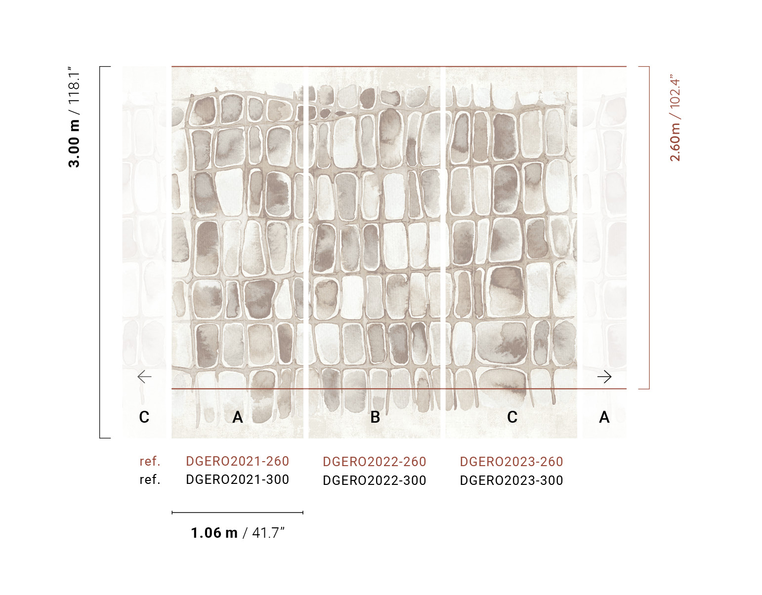 Masureel Fototapete Panel Erosion Salina Salt DGERO2021260