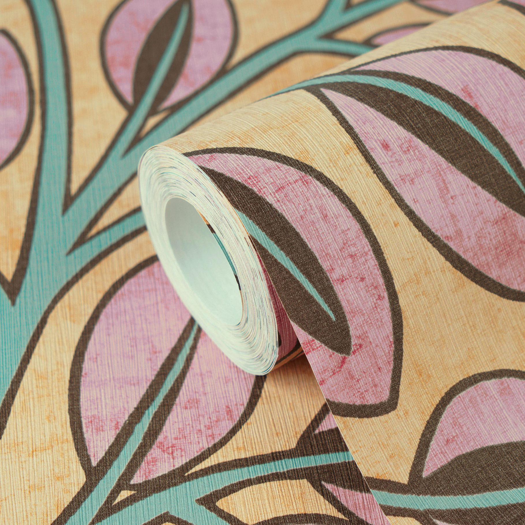 AS Vliestapete Nordic Feeling Blätter Äste Zweig Gelb 791504