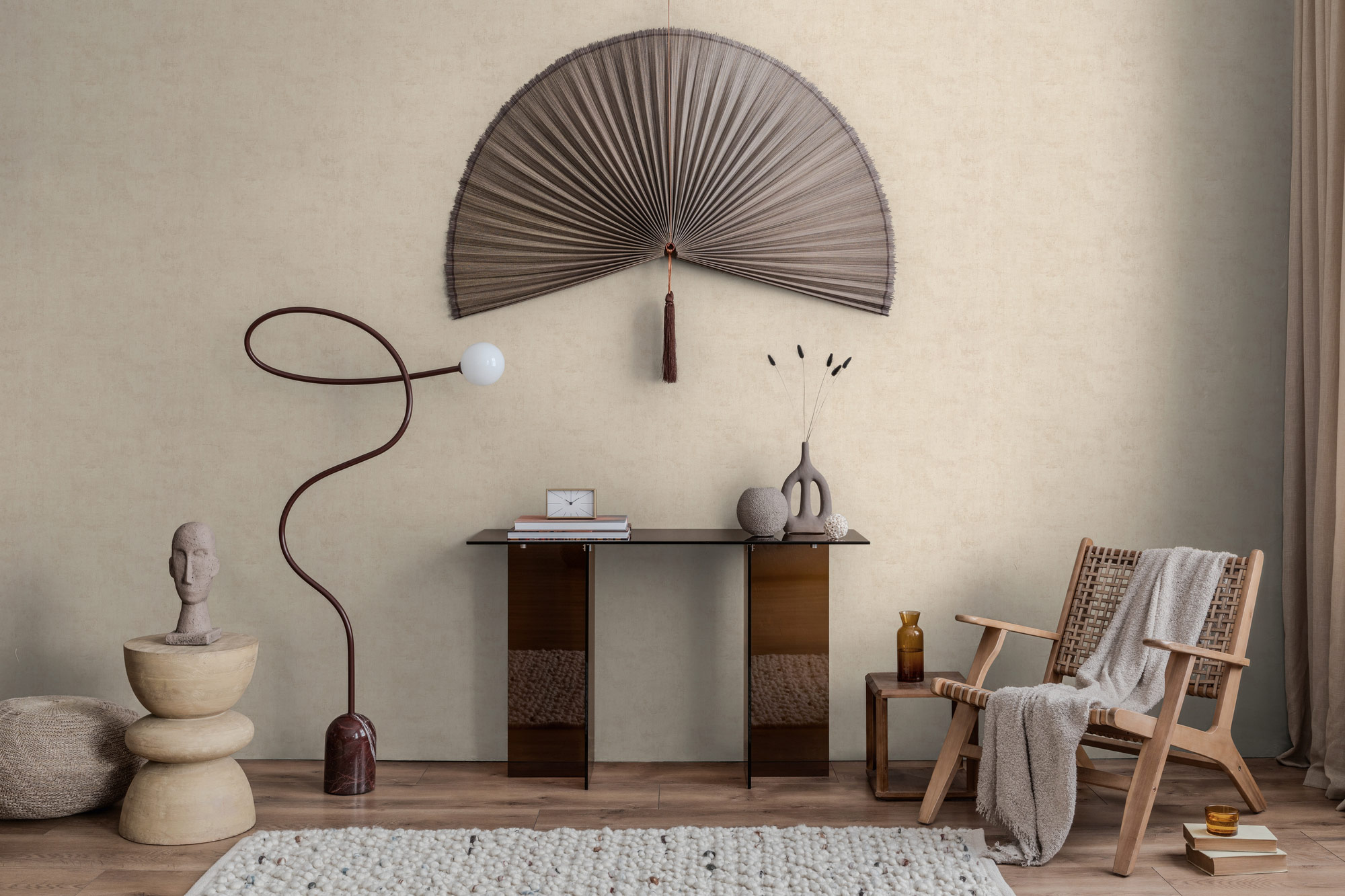 AS Vliestapete Nordic Feeling Unitapete Grau 791534