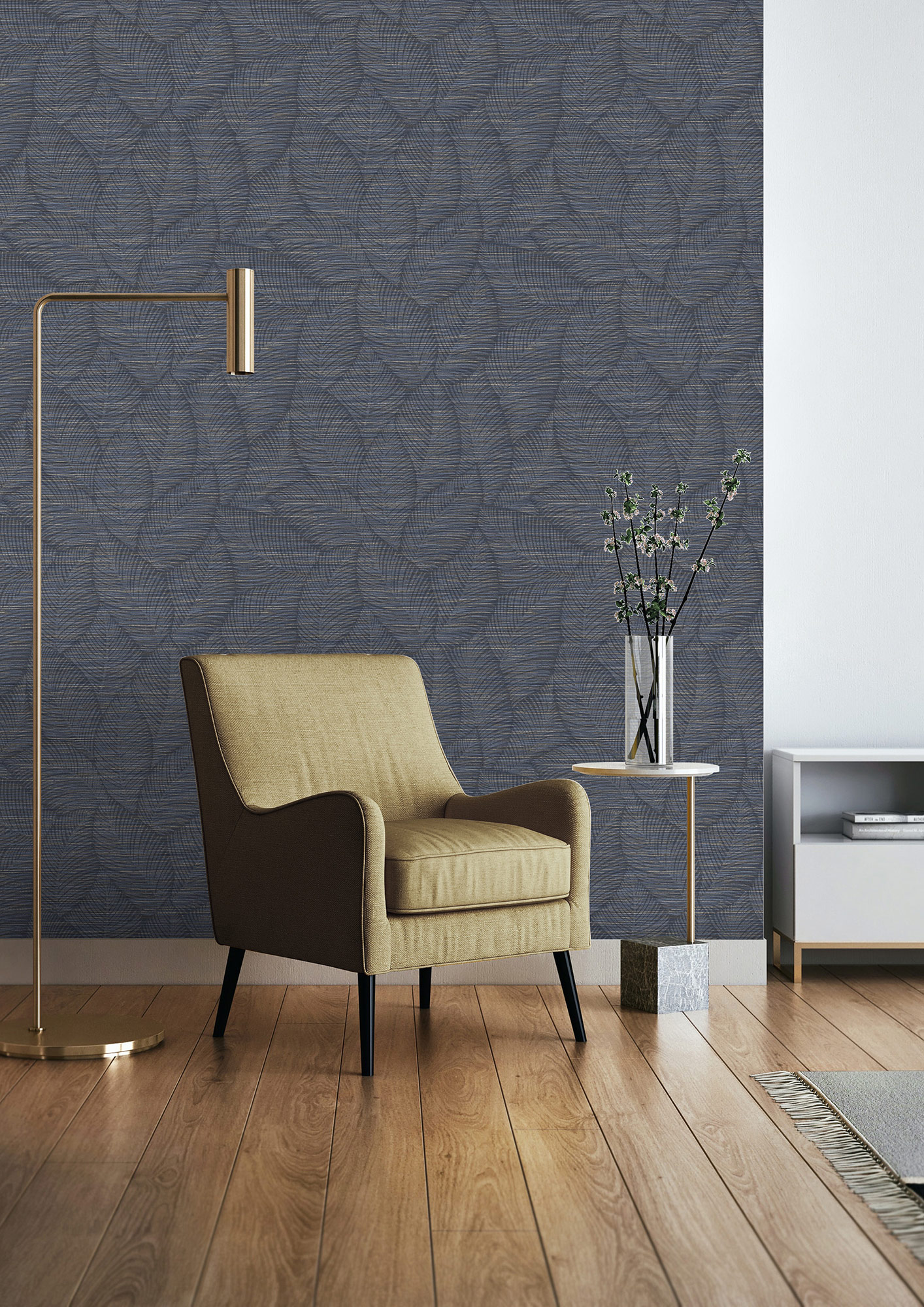 Rasch Vliestapete Symphony Blau-Dunkelblau 866803