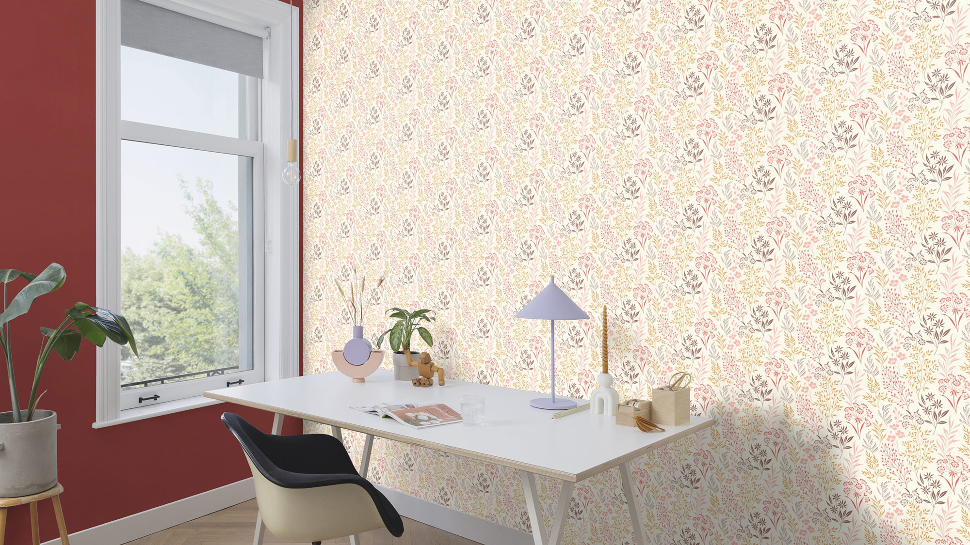 Rasch Vliestapete Beltesto Rot Floral 794533