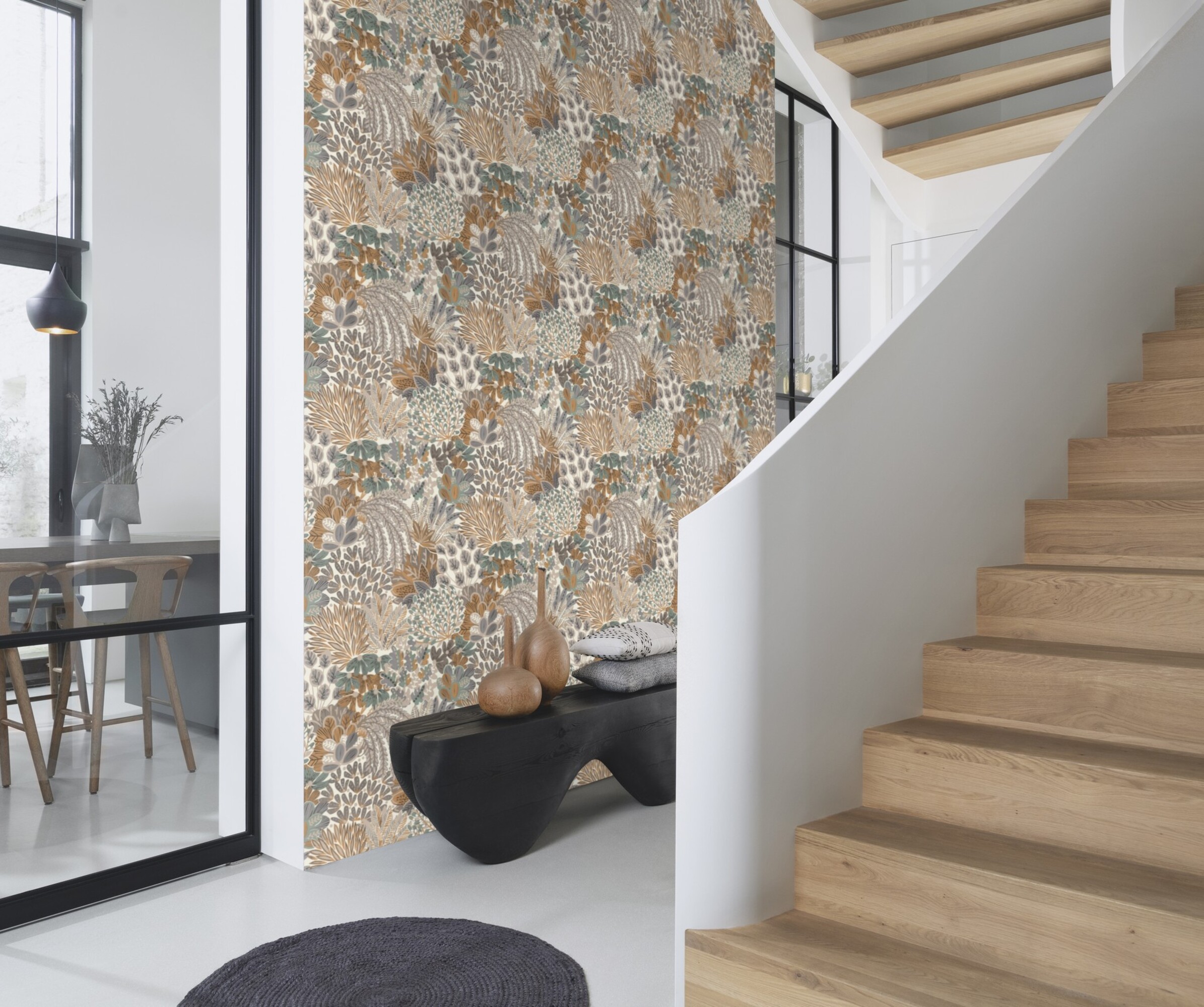 Rasch Vliestapete Allegretto Grau-Mittelgrau 580402